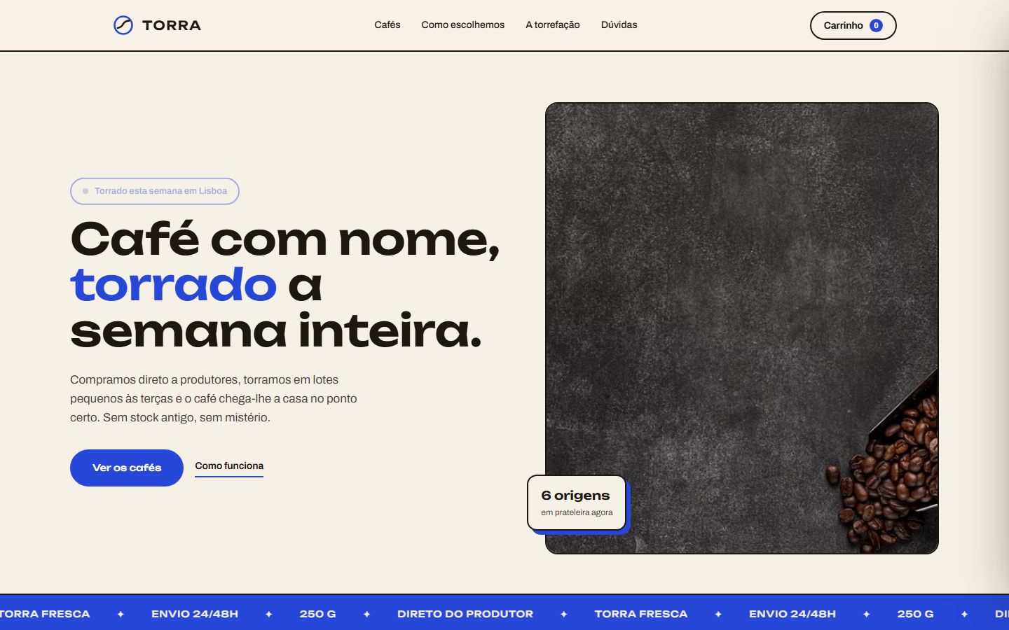 Prévia da loja TORRA